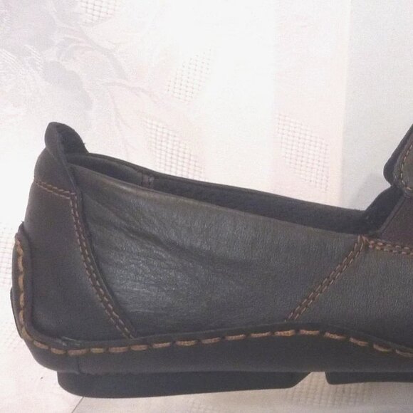 New Calvin Klein Men 13 M Driver Loafer Shoe Moccasin Brown Leather Nappa - Picture 4 of 11